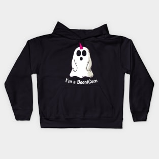 Funny Halloween: Relaxed Boonicorn Unicorn Ghost Kids Hoodie